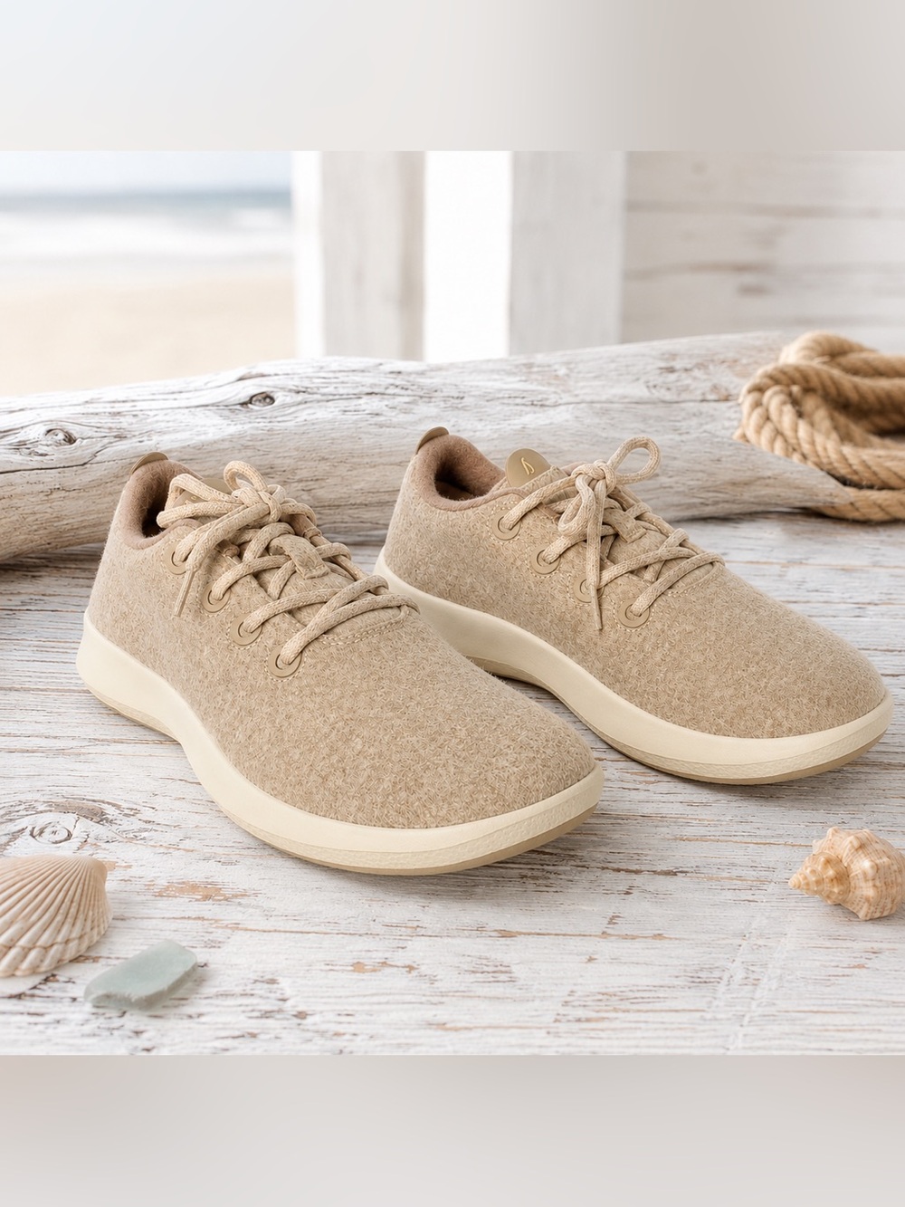 Allbirds Wool Runner Mizzles Men’s 11 Beige Merino Wool Sneakers NWOT